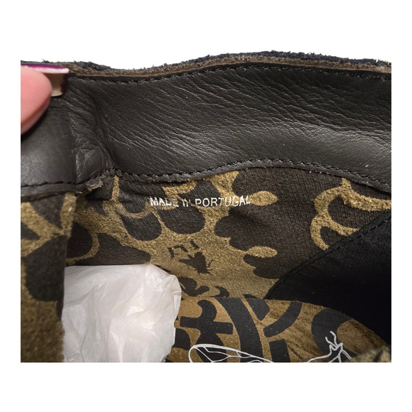 Fly London Ankle Boots Womens Size 39 Griffon Olive Leather Earthy Grunge Urban - Picture 7 of 16